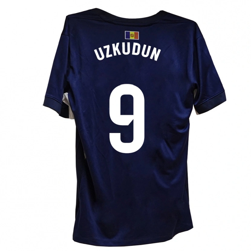 Danxen Mulher Camisola Aitor Uzkudun #9 Azul Marinho Branco Principal 2025/26 Camisa Brasil