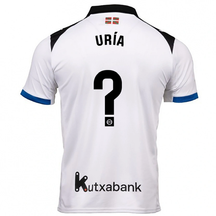 Danxen Mulher Camisola Iker Uría #0 Branco Azul Alternativa 2025/26 Camisa Brasil