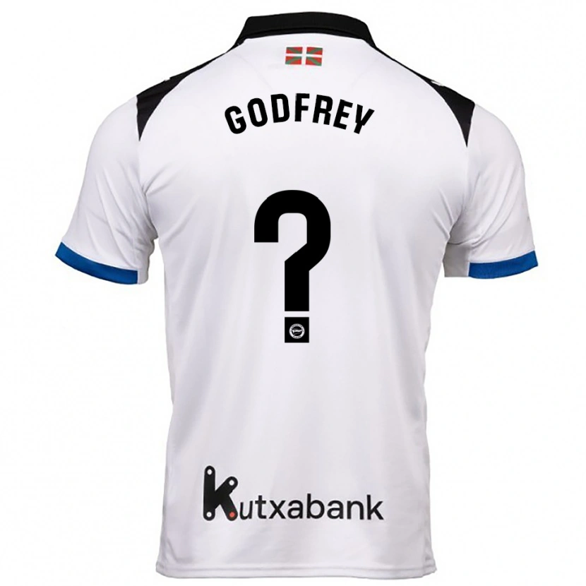Danxen Mulher Camisola Andrés Godfrey #0 Branco Azul Alternativa 2025/26 Camisa Brasil