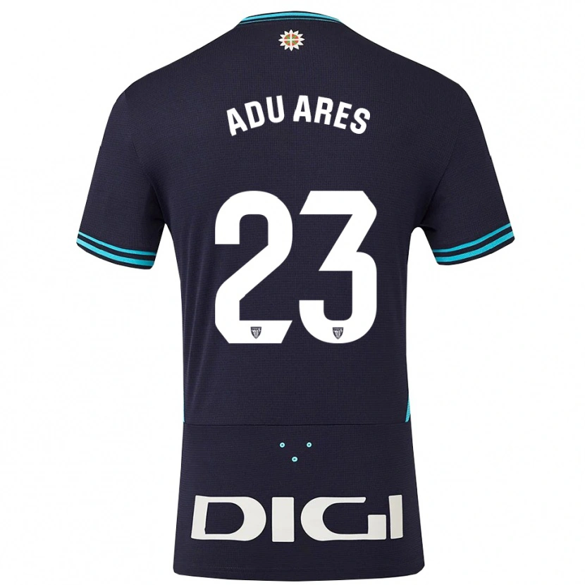 Danxen Mulher Camisola Adu Ares #23 Azul Marinho Azul Celeste Alternativa 2025/26 Camisa Brasil