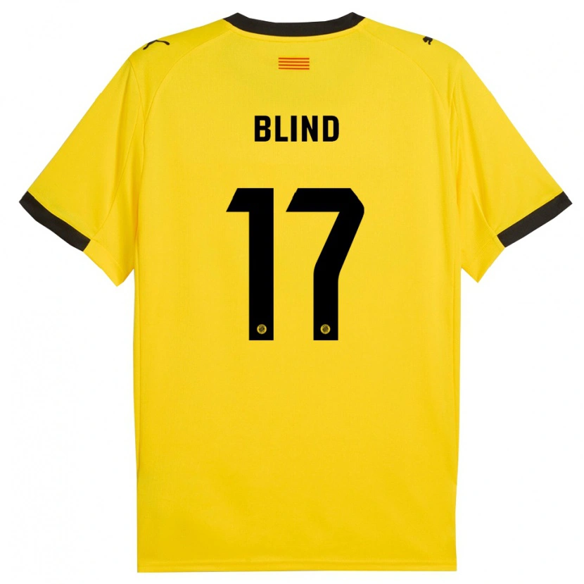 Danxen Mulher Camisola Daley Blind #17 Amarelo Preto Alternativa 2025/26 Camisa Brasil