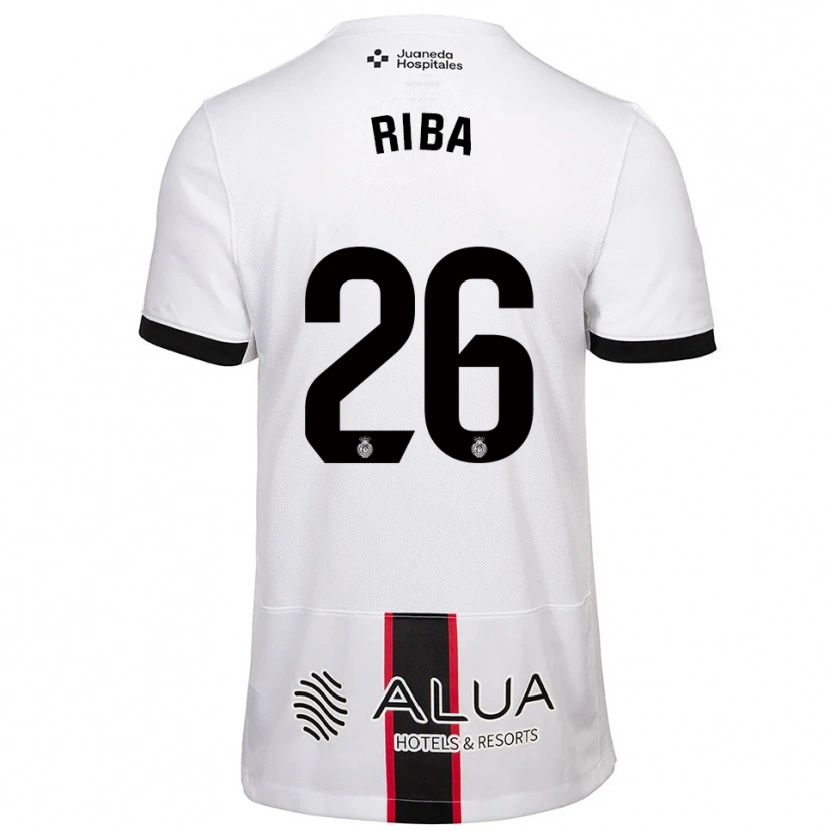 Danxen Mulher Camisola Cesc Riba #26 Branco Preto Alternativa 2025/26 Camisa Brasil