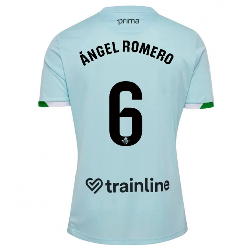 Danxen Mulher Camisola Miguel Ángel Romero #6 Azul Celeste Verde Alternativa 2025/26 Camisa Brasil