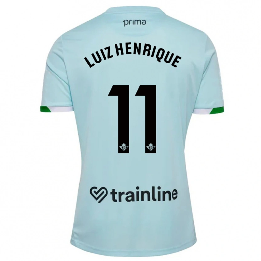Danxen Mulher Camisola Luiz Henrique #11 Azul Celeste Verde Alternativa 2025/26 Camisa Brasil