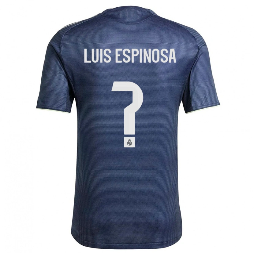 Danxen Mulher Camisola José Luis Espinosa #0 Azul Marinho Prata Alternativa 2025/26 Camisa Brasil