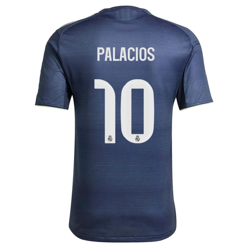 Danxen Mulher Camisola César Palacios #10 Azul Marinho Prata Alternativa 2025/26 Camisa Brasil
