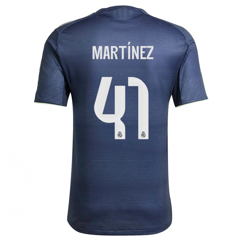 Danxen Mulher Camisola Joan Martínez #41 Azul Marinho Prata Alternativa 2025/26 Camisa Brasil