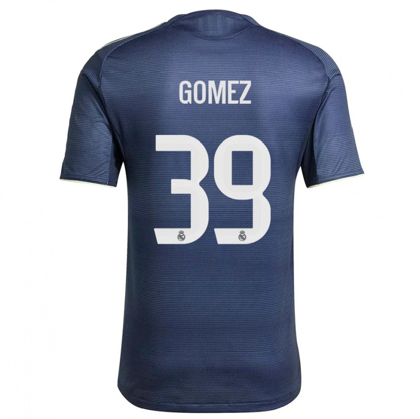 Danxen Mulher Camisola Eric Gómez #39 Azul Marinho Prata Alternativa 2025/26 Camisa Brasil