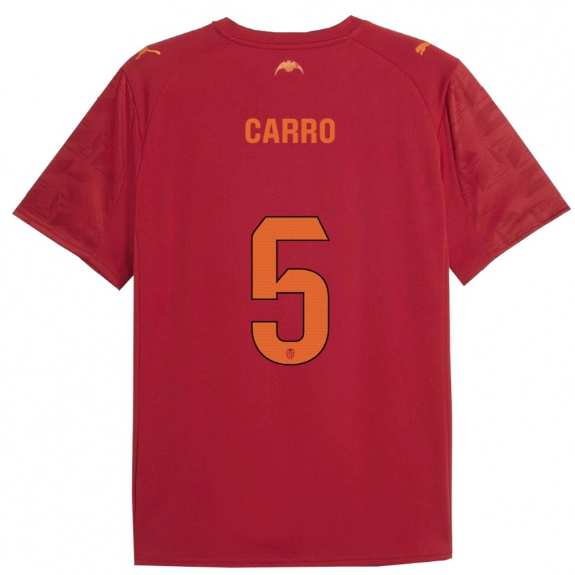 Danxen Mulher Camisola Marta Carro #5 Vermelho Laranja Alternativa 2025/26 Camisa Brasil