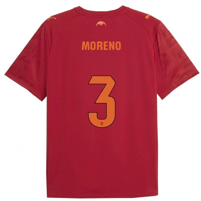 Danxen Mulher Camisola Diego Moreno #3 Vermelho Laranja Alternativa 2025/26 Camisa Brasil