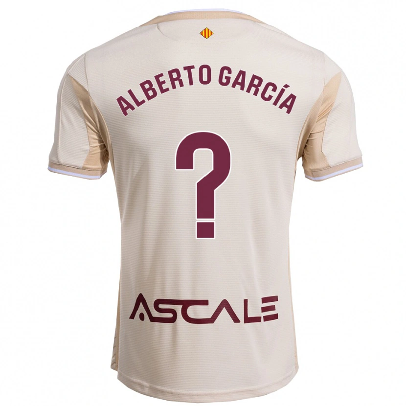 Danxen Mulher Camisola Alberto García #0 Branco Sujo Borgonha Alternativa 2025/26 Camisa Brasil