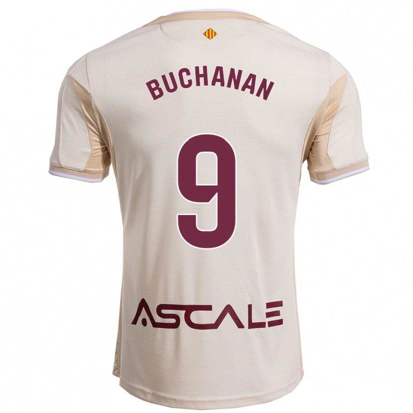 Danxen Mulher Camisola Tajon Buchanan #9 Branco Sujo Borgonha Alternativa 2025/26 Camisa Brasil