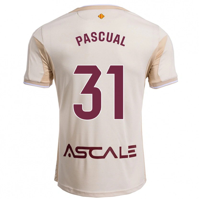 Danxen Mulher Camisola Pablo Pascual #31 Branco Sujo Borgonha Alternativa 2025/26 Camisa Brasil