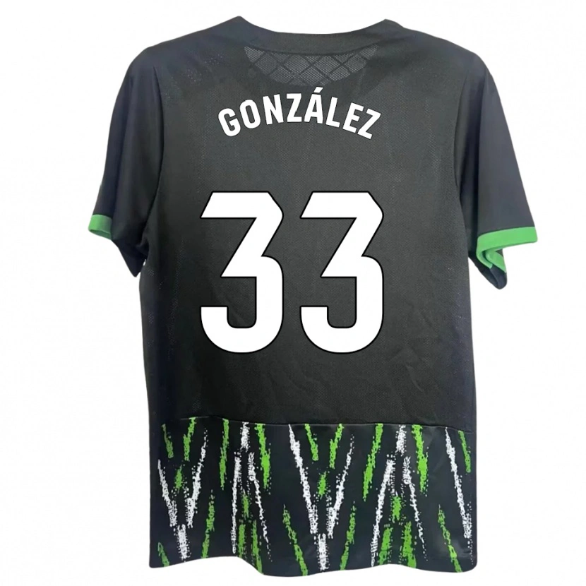 Danxen Mulher Camisola Nico González #33 Preto Verde Alternativa 2025/26 Camisa Brasil