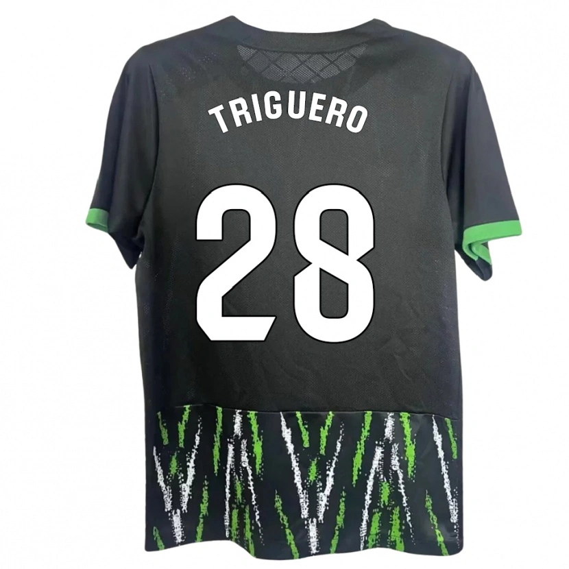Danxen Mulher Camisola Dani Triguero #28 Preto Verde Alternativa 2025/26 Camisa Brasil