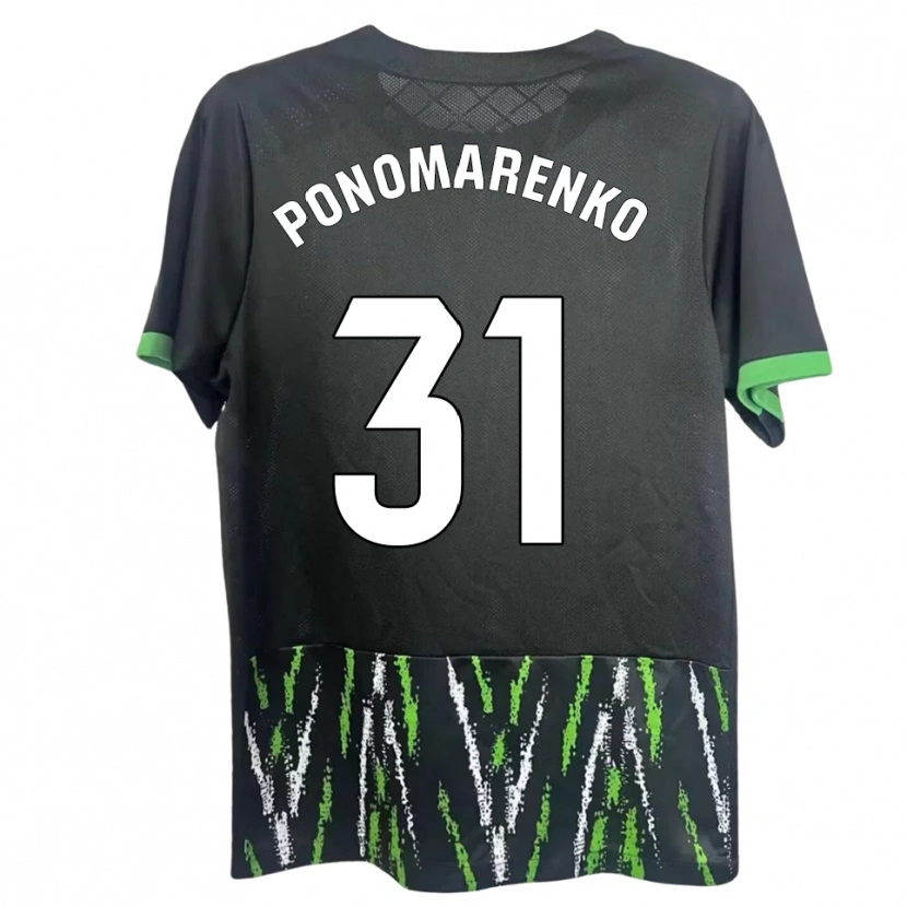 Danxen Mulher Camisola Borys Ponomarenko #31 Preto Verde Alternativa 2025/26 Camisa Brasil