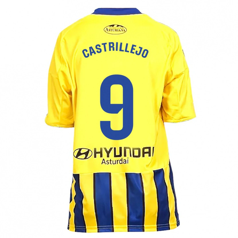 Danxen Mulher Camisola Guillermo Castrillejo #9 Amarelo Azul Alternativa 2025/26 Camisa Brasil