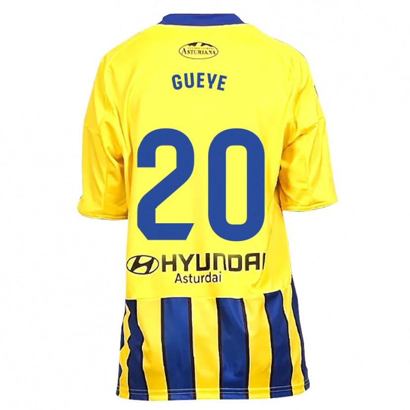 Danxen Mulher Camisola Lamine Gueye #20 Amarelo Azul Alternativa 2025/26 Camisa Brasil