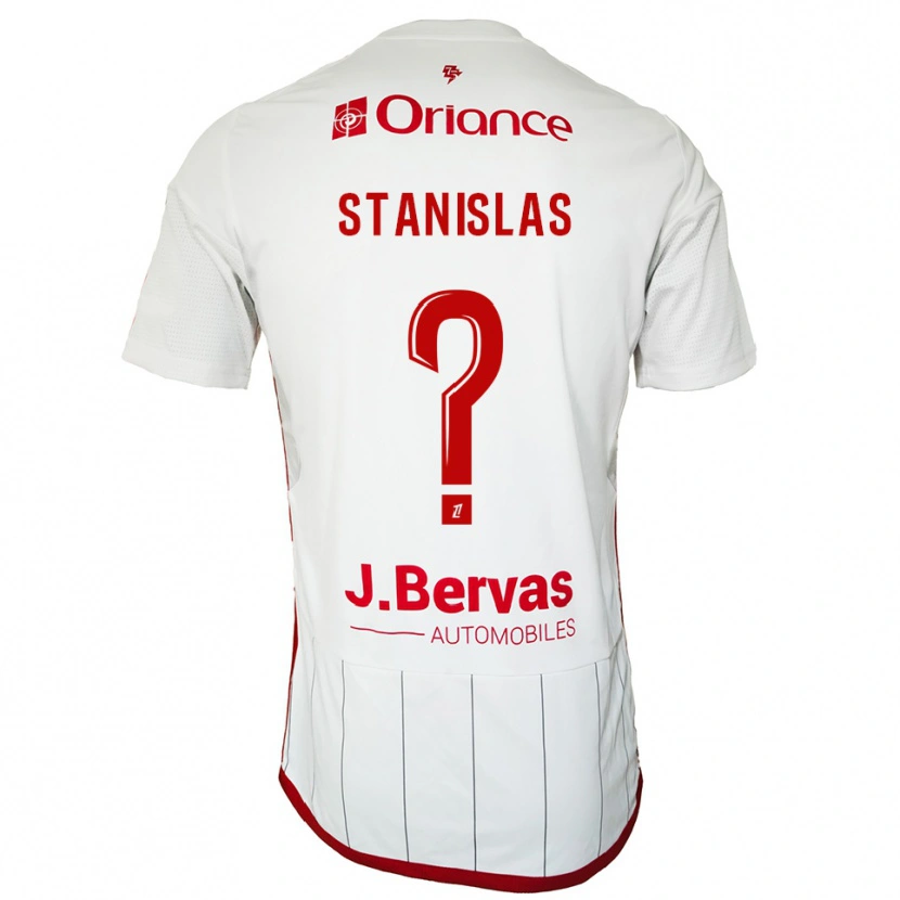 Danxen Mulher Camisola Lohys Stanislas #0 Branco Vermelho Alternativa 2025/26 Camisa Brasil