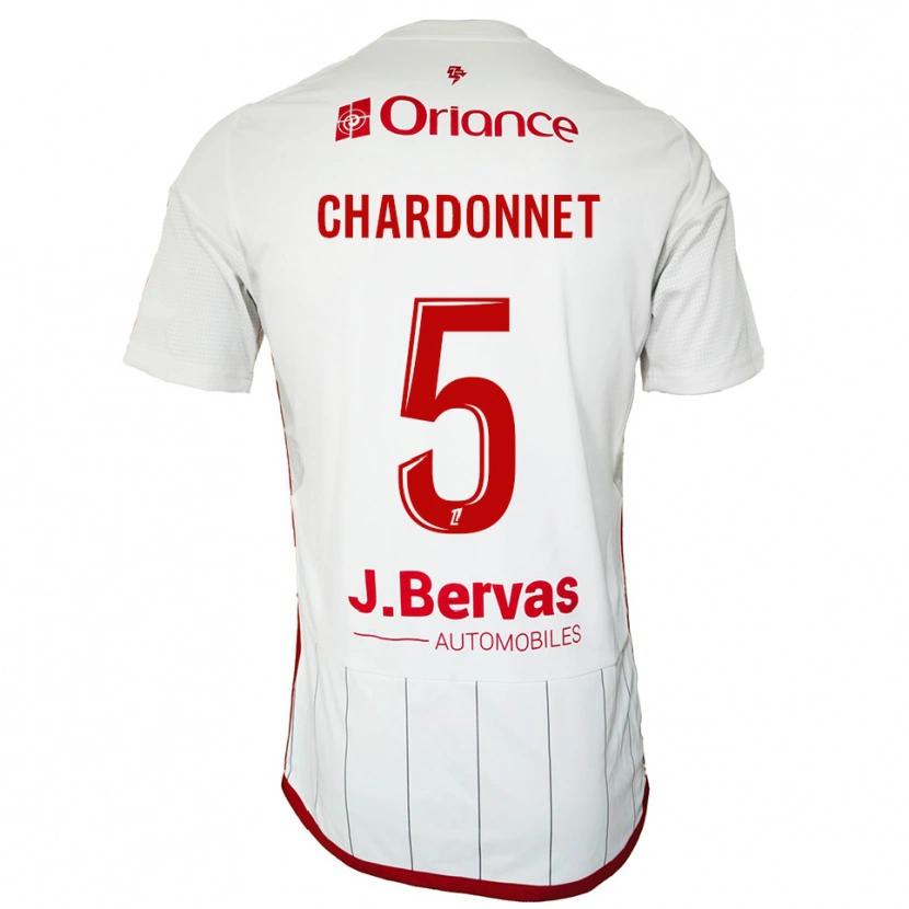 Danxen Mulher Camisola Brendan Chardonnet #5 Branco Vermelho Alternativa 2025/26 Camisa Brasil