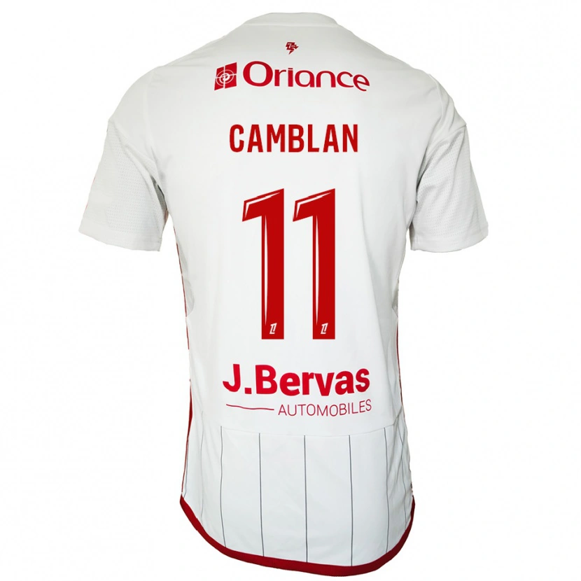 Danxen Mulher Camisola Axel Camblan #11 Branco Vermelho Alternativa 2025/26 Camisa Brasil