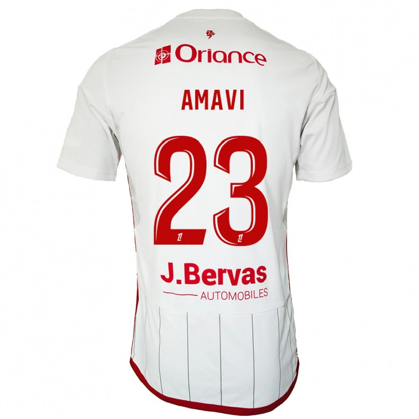 Danxen Mulher Camisola Jordan Amavi #23 Branco Vermelho Alternativa 2025/26 Camisa Brasil