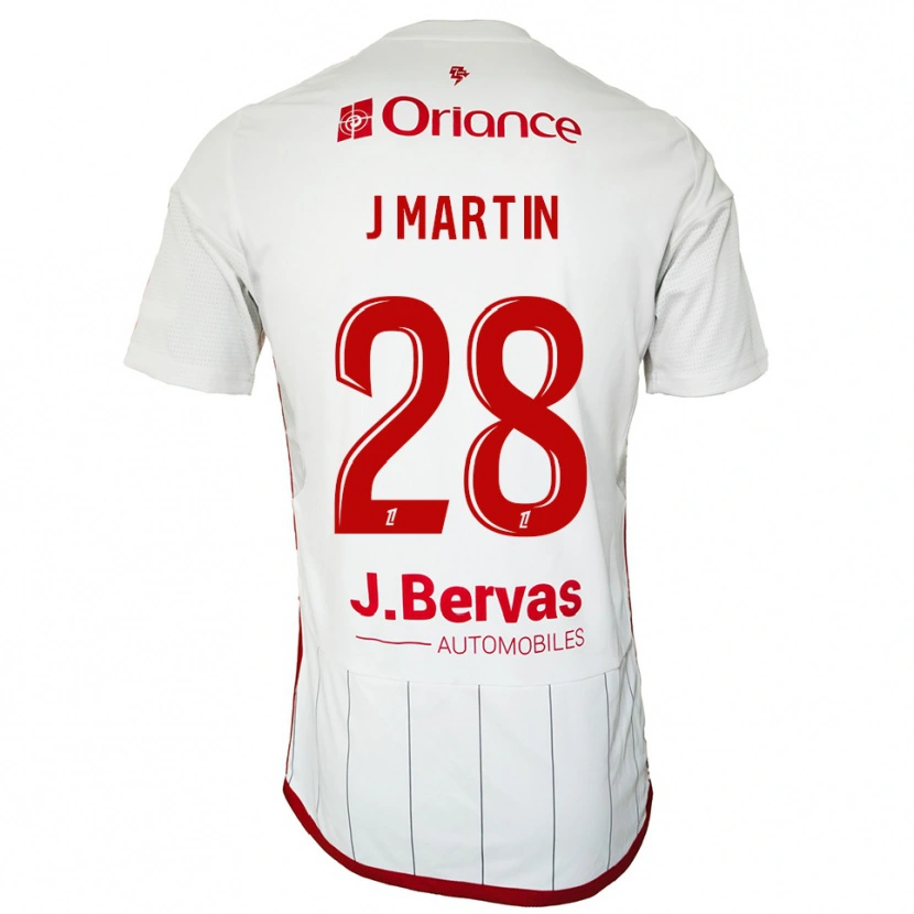 Danxen Mulher Camisola Jonas Martin #28 Branco Vermelho Alternativa 2025/26 Camisa Brasil
