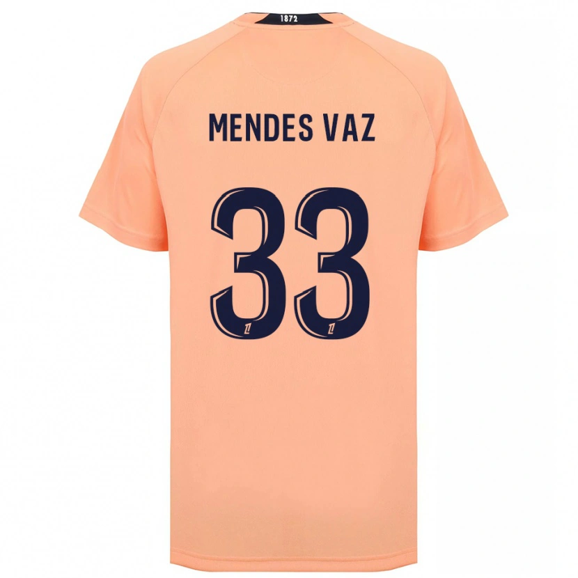 Danxen Mulher Camisola Hernâni Mendes Vaz #33 Laranja Azul Marinho Alternativa 2025/26 Camisa Brasil