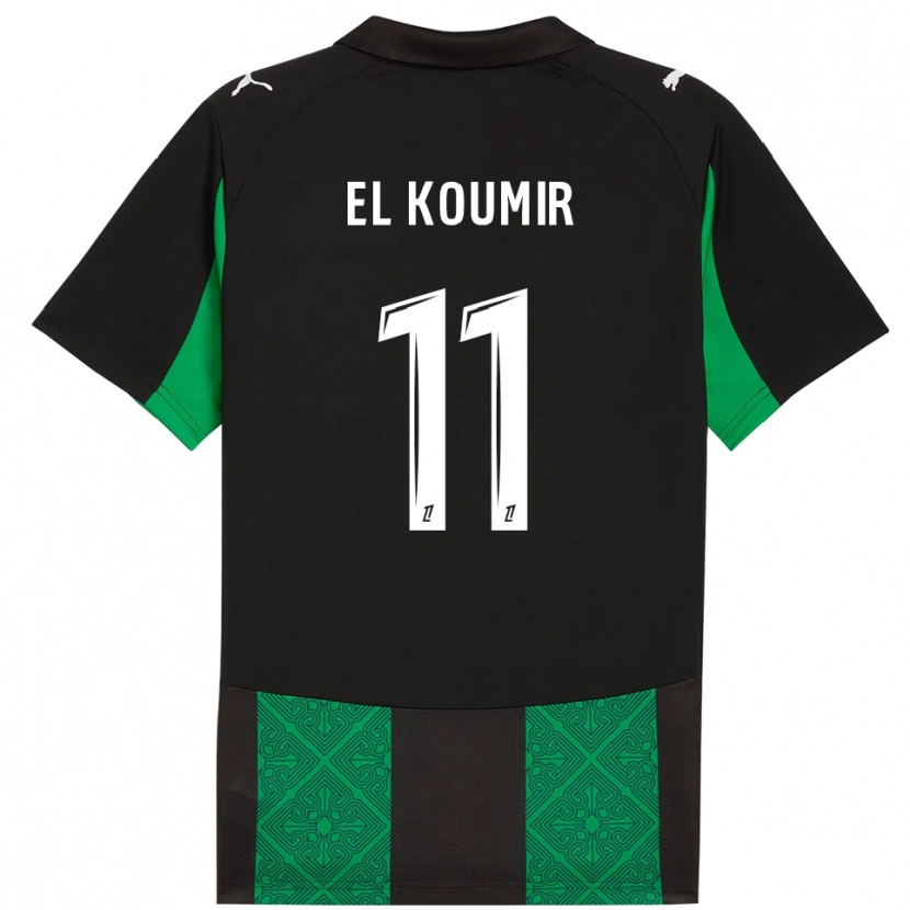 Danxen Mulher Camisola Kaîna El Koumir #11 Preto Verde Alternativa 2025/26 Camisa Brasil
