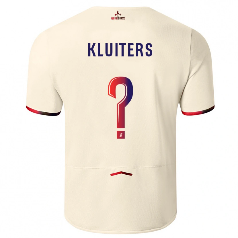 Danxen Mulher Camisola Luuk Kluiters #0 Branco Sujo Vermelho Alternativa 2025/26 Camisa Brasil