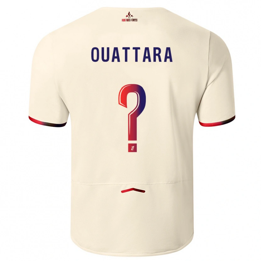 Danxen Mulher Camisola Fadiga Ouattara #0 Branco Sujo Vermelho Alternativa 2025/26 Camisa Brasil