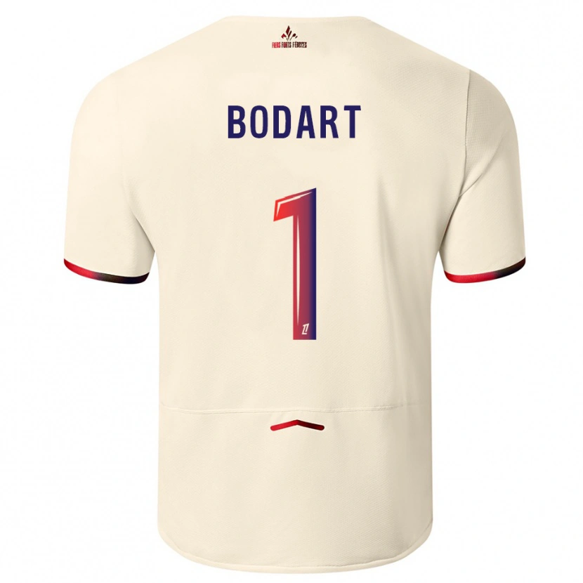 Danxen Mulher Camisola Arnaud Bodart #1 Branco Sujo Vermelho Alternativa 2025/26 Camisa Brasil