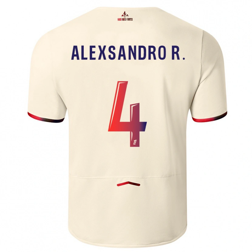 Danxen Mulher Camisola Alexsandro #4 Branco Sujo Vermelho Alternativa 2025/26 Camisa Brasil
