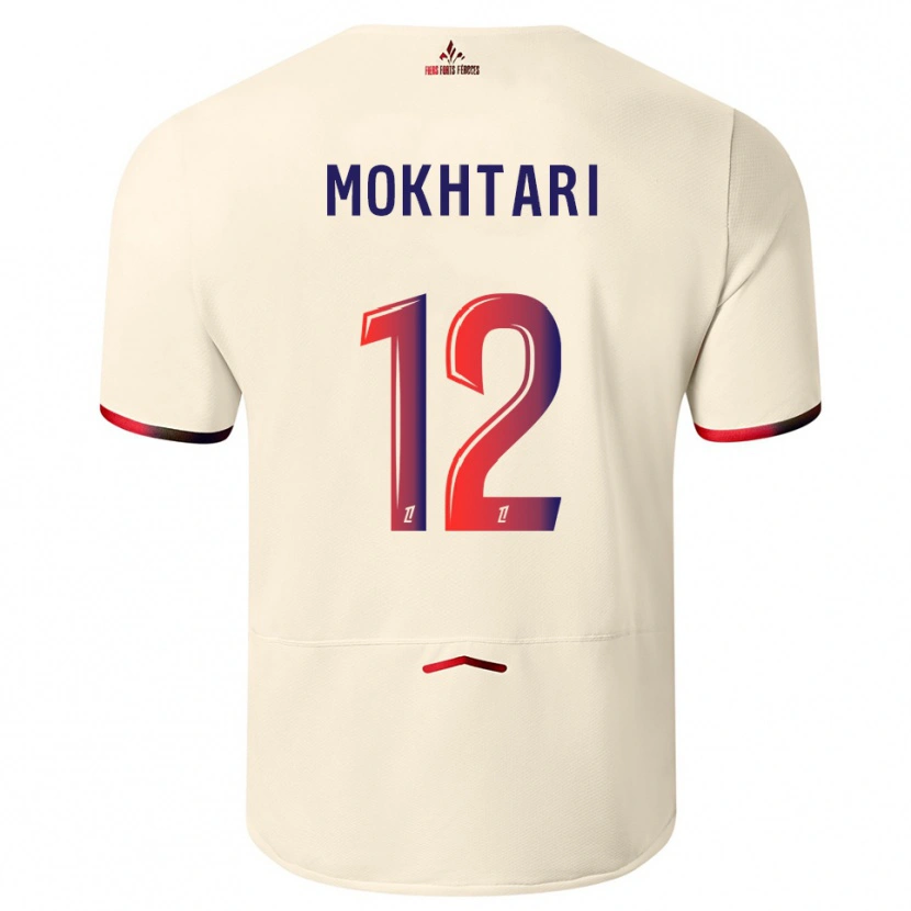 Danxen Mulher Camisola Brahim Mokhtari #12 Branco Sujo Vermelho Alternativa 2025/26 Camisa Brasil