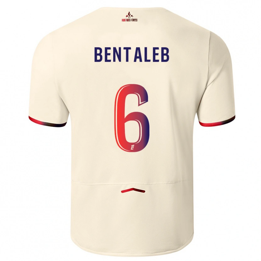 Danxen Mulher Camisola Nabil Bentaleb #6 Branco Sujo Vermelho Alternativa 2025/26 Camisa Brasil