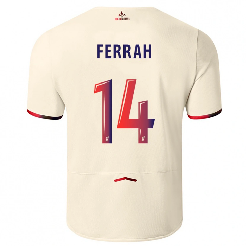 Danxen Mulher Camisola Ichem Ferrah #14 Branco Sujo Vermelho Alternativa 2025/26 Camisa Brasil