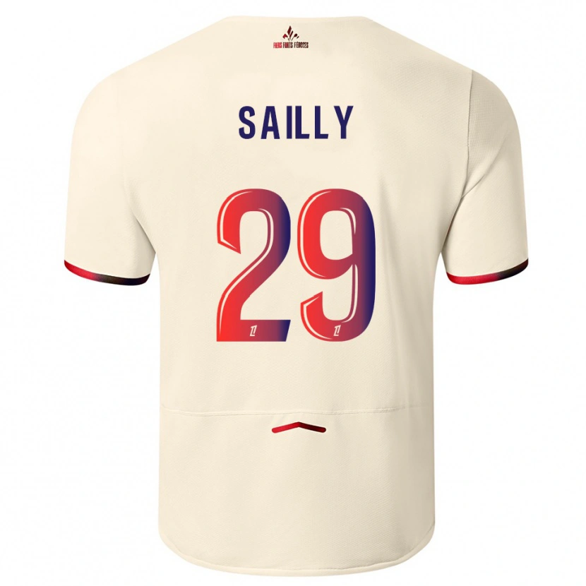 Danxen Mulher Camisola Charlotte Sailly #29 Branco Sujo Vermelho Alternativa 2025/26 Camisa Brasil