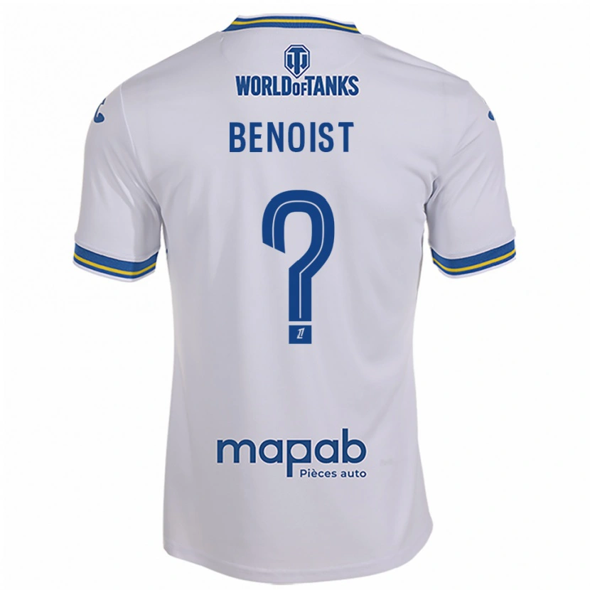 Danxen Mulher Camisola Baptiste Benoist #0 Branco Azul Celeste Alternativa 2025/26 Camisa Brasil