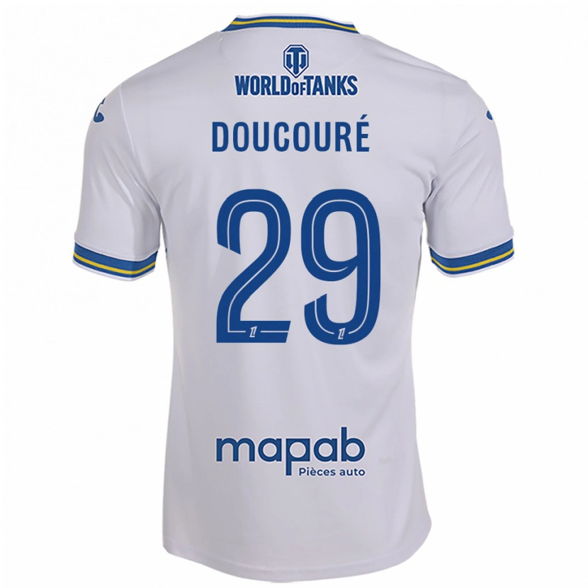 Danxen Mulher Camisola Siriné Doucouré #29 Branco Azul Celeste Alternativa 2025/26 Camisa Brasil