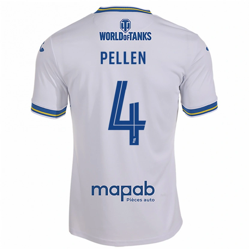 Danxen Mulher Camisola Louise Pellen #4 Branco Azul Celeste Alternativa 2025/26 Camisa Brasil