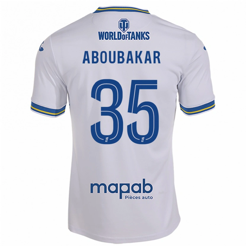 Danxen Mulher Camisola Siddick Aboubakar #35 Branco Azul Celeste Alternativa 2025/26 Camisa Brasil