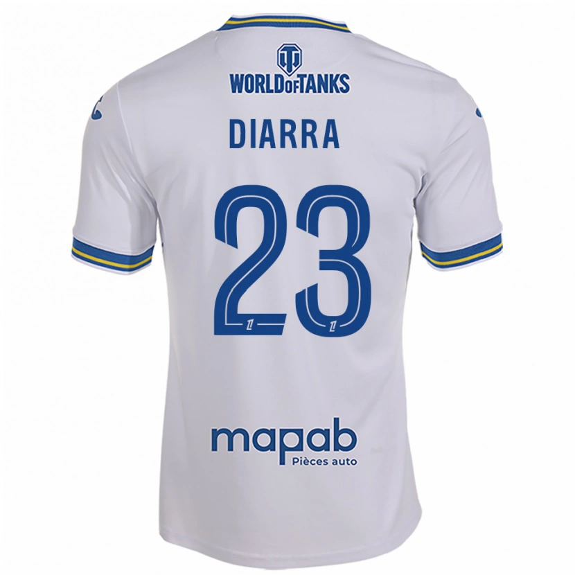 Danxen Mulher Camisola Stéphane Diarra #23 Branco Azul Celeste Alternativa 2025/26 Camisa Brasil