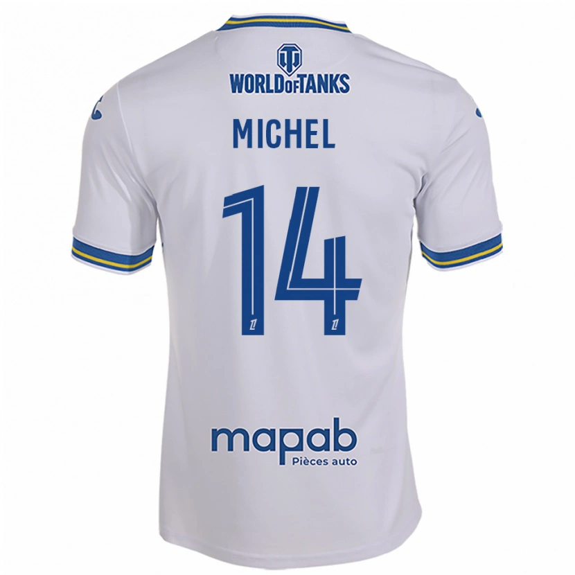 Danxen Mulher Camisola Raphaël Michel #14 Branco Azul Celeste Alternativa 2025/26 Camisa Brasil