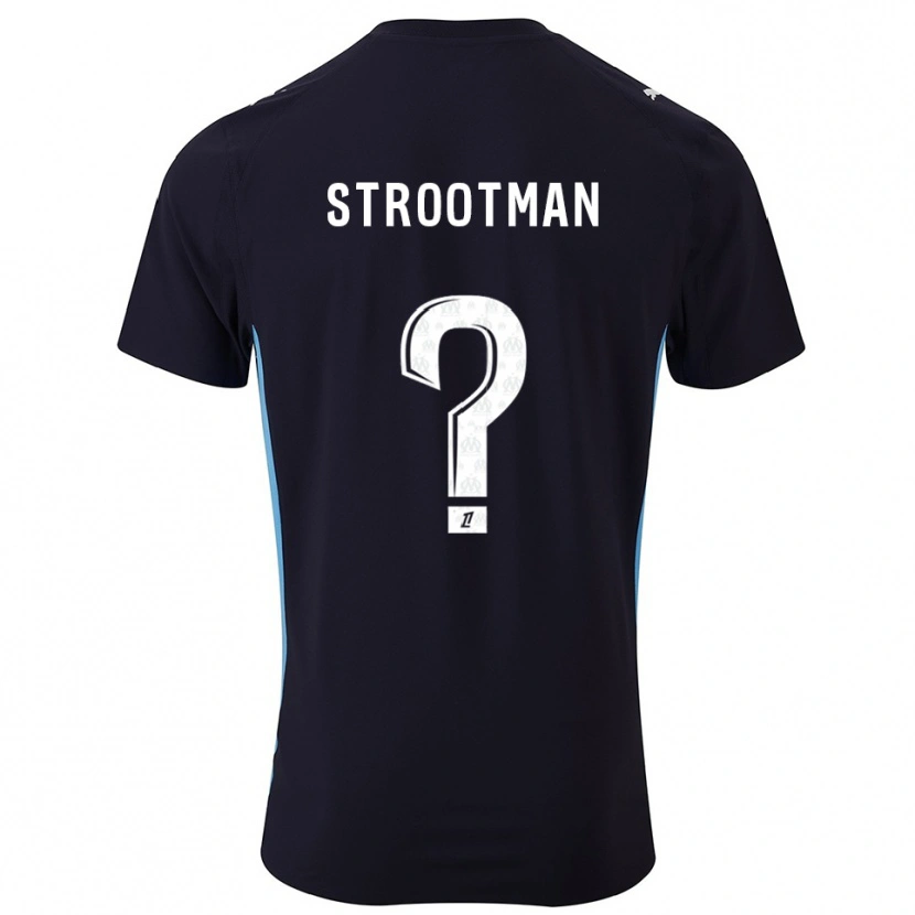 Danxen Mulher Camisola Kevin Strootman #0 Preto Azul Celeste Alternativa 2025/26 Camisa Brasil