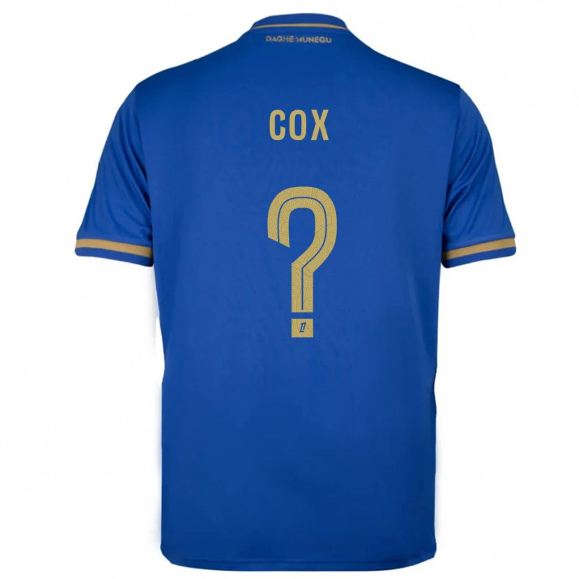 Danxen Mulher Camisola Matthew Cox #0 Azul Dourado Alternativa 2025/26 Camisa Brasil