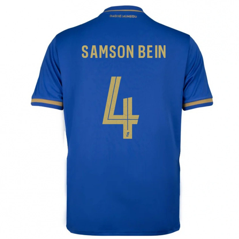 Danxen Mulher Camisola Sirak Bein #4 Azul Dourado Alternativa 2025/26 Camisa Brasil