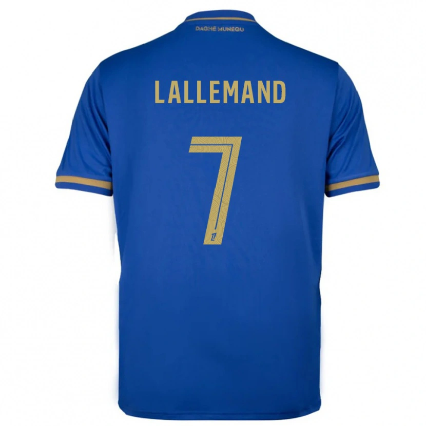 Danxen Mulher Camisola Nassim Lallemand #7 Azul Dourado Alternativa 2025/26 Camisa Brasil