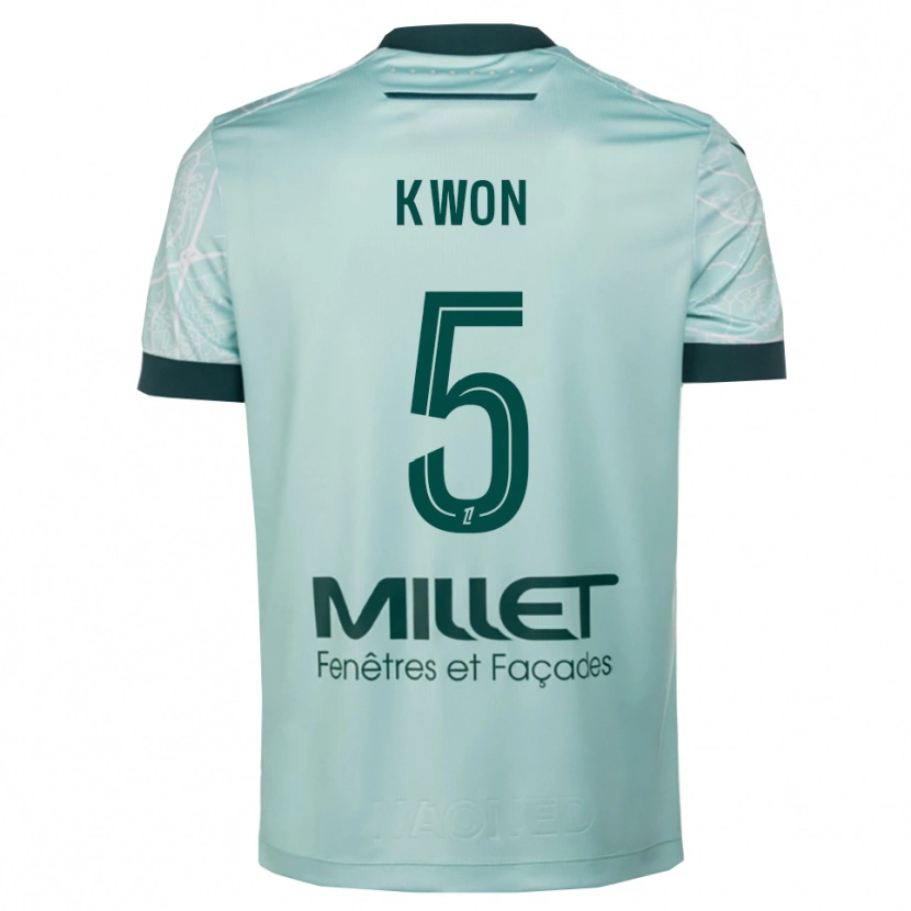 Danxen Mulher Camisola Hyeok-Kyu Kwon #5 Verde Branco Alternativa 2025/26 Camisa Brasil