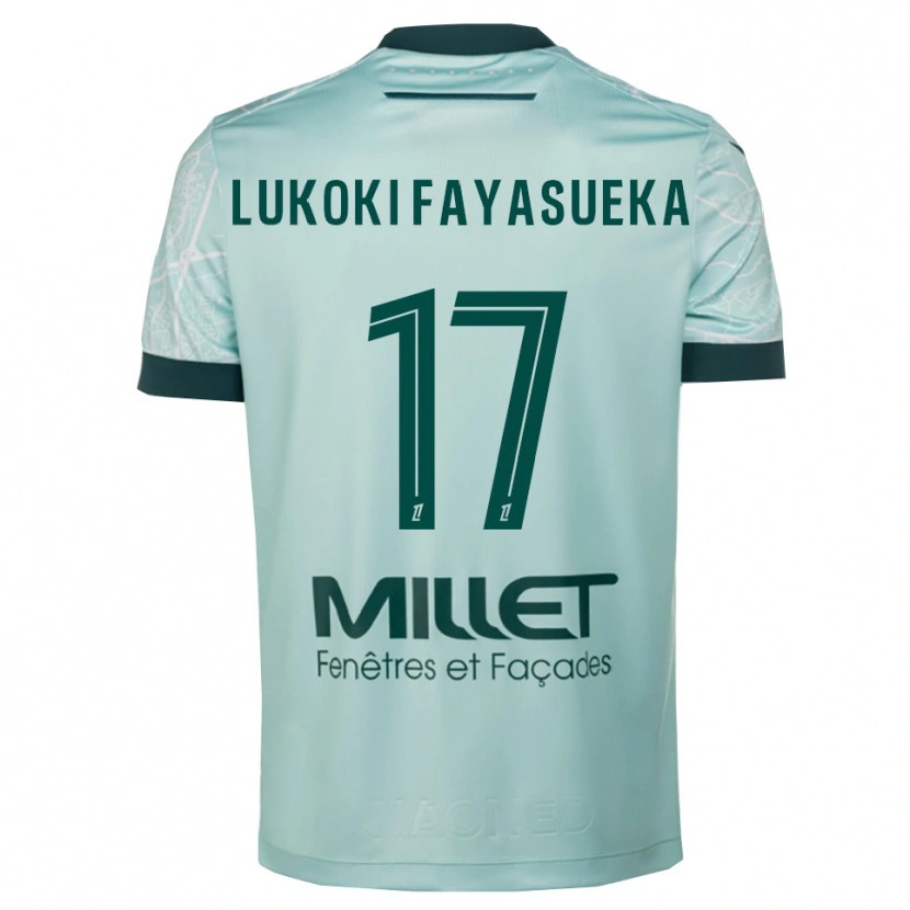Danxen Mulher Camisola Kévin Lukoki Fayasueka #17 Verde Branco Alternativa 2025/26 Camisa Brasil