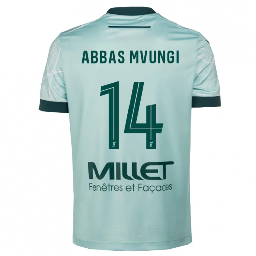 Danxen Mulher Camisola Omar Abbas Mvungi #14 Verde Branco Alternativa 2025/26 Camisa Brasil
